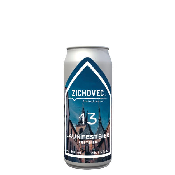 mockup plechovky bila bez stinu Launfestbier 13 1 » Pivovar Zichovec