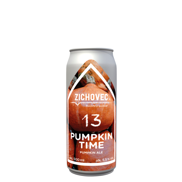 mockup plechovky bila bez stinu pumpkin time 13 » Pivovar Zichovec