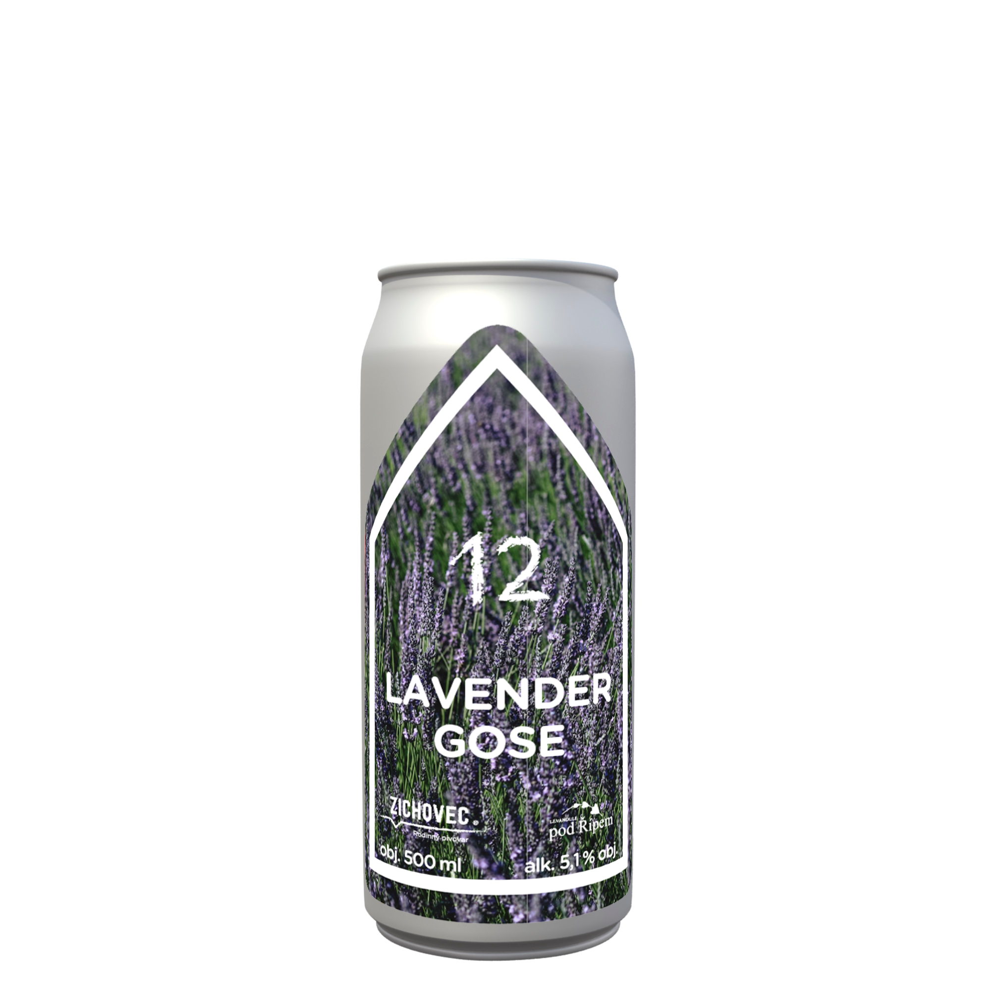 mockup plechovky bila bez stinu lavender gose 12 » Pivovar Zichovec