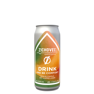 mockup plechovky bila bez stinu drink and be comfort 0 » Pivovar Zichovec