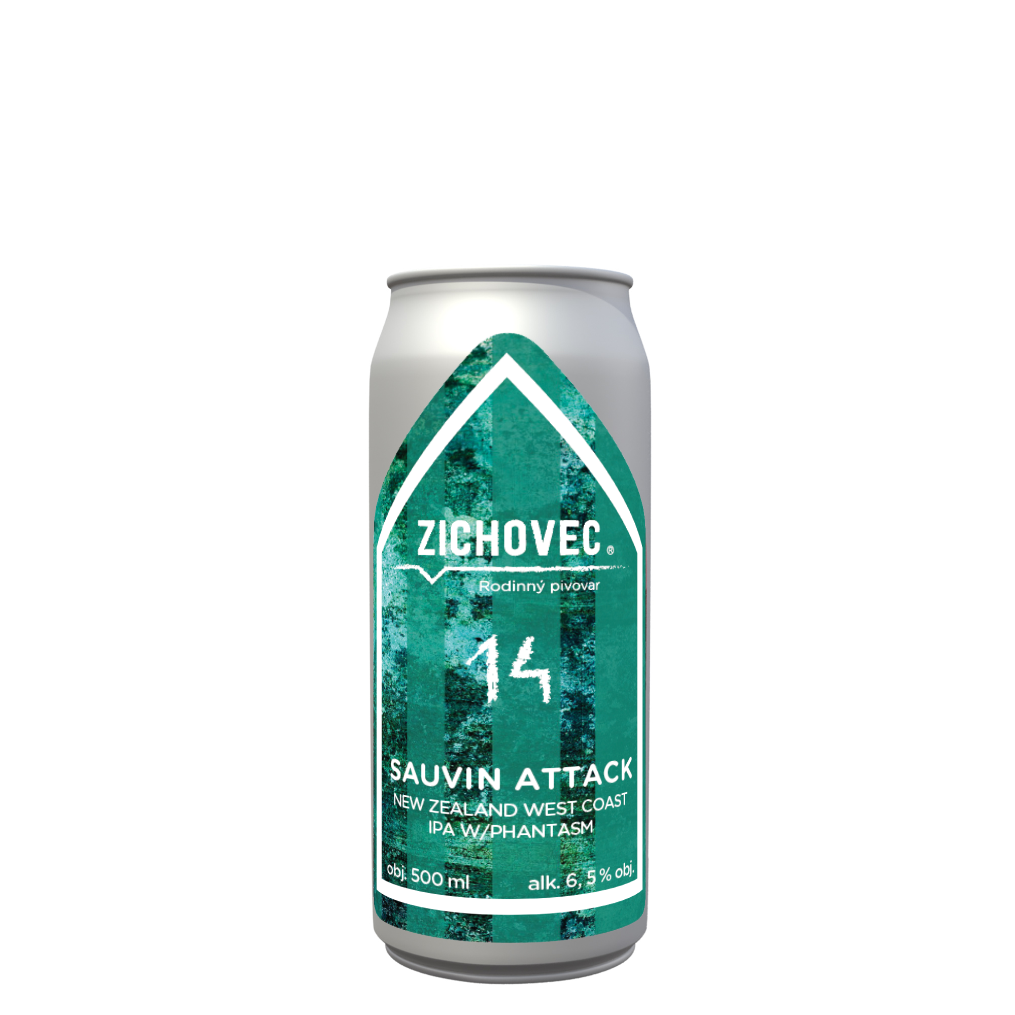 mockup plechovka 500ml sauvin attack 14 &raquo; Pivovar Zichovec